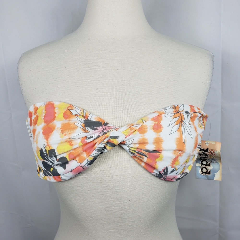  Mudd Tropical Floral Bikini Top Juniors Large